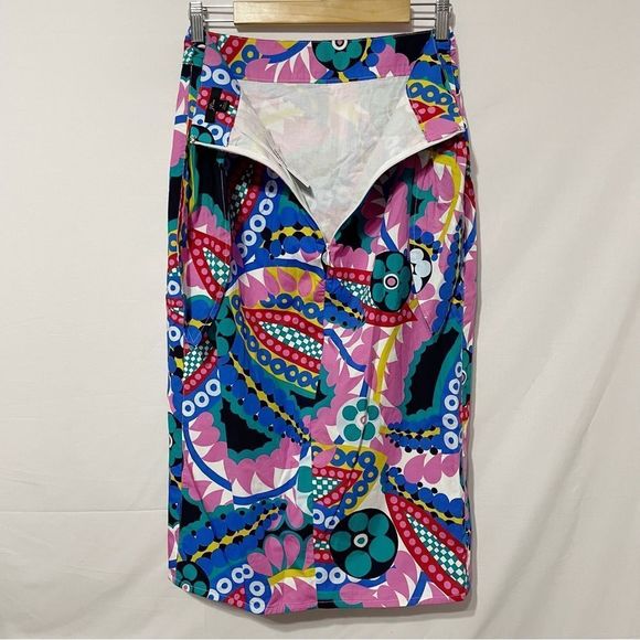 NWT Sz6 J. Crew Ratti Kaleidoscope Tulip Skirt - Picture 3 of 10